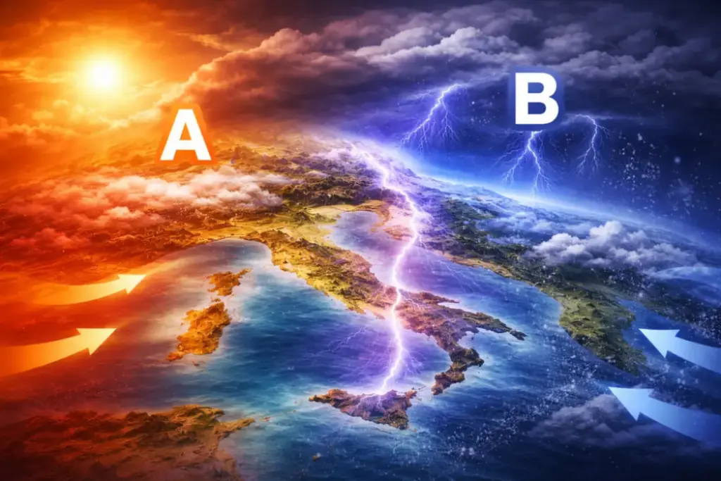 Italia tra caldo e freddo